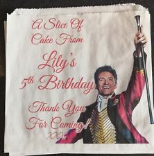 Usado, Bolsas personalizadas de pastel/fiesta blancas Greatest Showman segunda mano  Embacar hacia Mexico