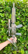 Cachimbo de água de vidro BONG rifle de assalto iridescente fumaça alto 24 polegadas *EUA* comprar usado  Enviando para Brazil
