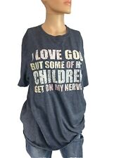 "Camiseta Gildan Mujer LG ""I Love God But Some Of His Children Get On My Nerves""" segunda mano  Embacar hacia Argentina