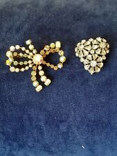 Two vintage diamante for sale  EXMOUTH