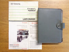 toyota landcruiser owners manual for sale  GOOLE