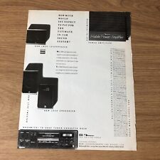 (STG)Feb1987 Pg1202 Advert11x8" Nakamichi TD-400E Tuner/Cassette Deck - In-Car  usato  Spedire a Italy