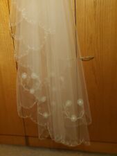 Beautiful wedding veil for sale  WAKEFIELD