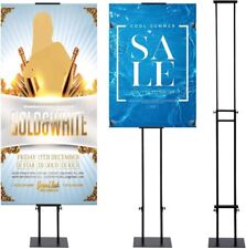 Double Sided Sign Stand For Poster Boards XL Indoor Outdoor Signage Black 2m for sale  Shipping to South Africa