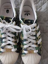 Tamanho 11 - Adidas Superstar x BAPE verde camuflado comprar usado  Enviando para Brazil