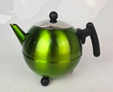 Bredemeijer Duet 1.2L Green Stainless Steel Teapot for sale  Shipping to South Africa