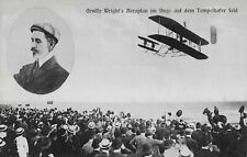 Aviation Orville Wright Brothers Aeroplane Biplane Postcard, used for sale  Shipping to South Africa