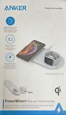 Anker PowerWave+ Qi Wireless Charging Pad for iPhone 15/14/13/12/11+Apple Watch for sale  Shipping to South Africa