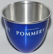 CUBO DE HIELO POMMERY CHAMPAGNE AZUL REAL ALUMINIO FRANCÉS VINTAGE segunda mano  Embacar hacia Argentina