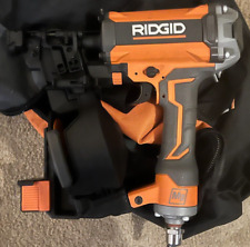 Used, Ridgid R175RNF 1 3/4" Pneumatic Coil Roofing Nail Gun and Bag for sale  Katy