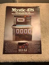 GIANT 13 1/4-9 7/8" Mystic 478 Rock Ola Jukebox Videojuego Arcade FLYER AD, usado segunda mano  Embacar hacia Argentina