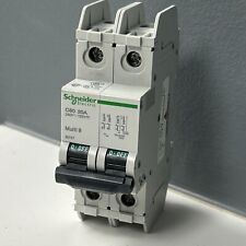 Mini disyuntor de circuito Schneider Electric 60147 240/120V 2 polos C60 20A multi 9 segunda mano  Embacar hacia Argentina