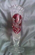 Cranberry glass vase for sale  MALVERN