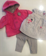 Usado, Roupa infantil Carters menina nova na caixa 3 peças rosa e cinza em excelente estado usado comprar usado  Enviando para Brazil