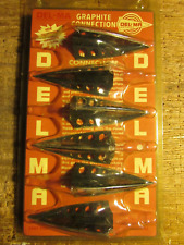 Lote antigo da década de 1980 x6 cabeças largas DEL-MA, SEM CAIXA, não usado, 3 lâminas, 5 furos, nº 2024, usado comprar usado  Enviando para Brazil