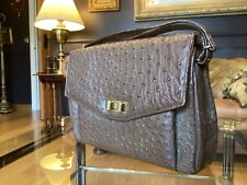 Handbag ostrich corbeau. for sale  BRAINTREE