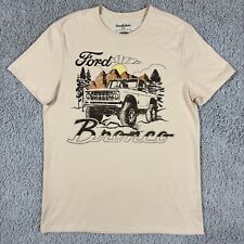 Ford Bronco Shirt Adult Medium Tan  Off Road SUV Truck Graphic Tee Retro for sale  Shipping to South Africa