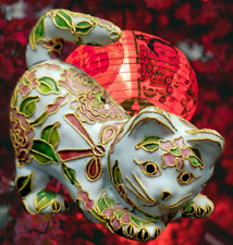 Cloisonné cat chinese for sale  Cypress