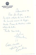 Lettera autografa giuseppe usato  Genova