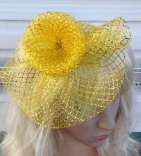 Gold fascinator millinery for sale  Shipping to Ireland