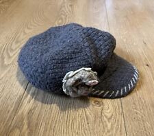 Brown knitted floral for sale  MILTON KEYNES