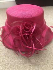 Pink wedding hat for sale  BOURNE