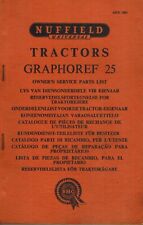 NUFFIELD VINTAGE GRAPHOREF  25  TRACTOR OWNER'S SERVICE PARTS LIST MANUAL for sale  Canada