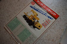 Folheto de vendas YANMAR YFC15W mini guindaste revendedor catálogo japonês rastreador vintage comprar usado  Enviando para Brazil