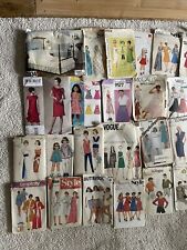 JOBLOT OF VINTAGE & MODERN SEWING DRESSMAKING PATTERNS, used for sale  Shipping to South Africa