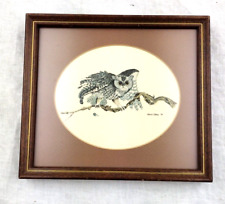 screech owl framed print for sale  Versailles