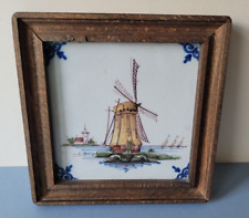 Framed delft makkum for sale  LOUGHBOROUGH