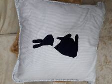 Stripy rabbit cushion for sale  NOTTINGHAM