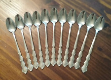 Set Of 11 Oneida Silver Deluxe Mozart Iced Tea Spoons Tablespoon Stainless 7.5" for sale  Shipping to South Africa