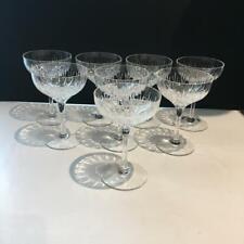 STUART SALSBURY CRYSTAL SET OF 8 CHAMPAGNE / TALL SHERBET GLASSES CR1900 for sale  Canada