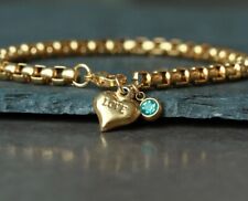 Bracelet heart birthstone for sale  Shipping to Ireland