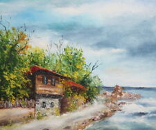 1996 seascape oil painting signed for sale  Shipping to Canada