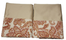 Tan pillowcases paisley for sale  Providence