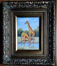Oil painting giraffe for sale  Franklin