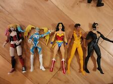 Dc Marvel Female Action Figure Lot Street Fighter Rainbow Mike Wonder Woman Cat  for sale  Shipping to South Africa