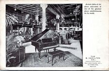 Cartão postal de publicidade de Pittsburgh Hamilton Piano Showroom Interior exibir Df comprar usado  Enviando para Brazil