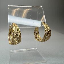 14k gold hoop large earrings for sale  Covina