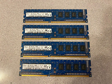 Lot of 16 GB (4 GB x 4 sticks) SK hynix DDR3-1600 PC3-12800U 12800 Desktop RAM, used for sale  Shipping to South Africa