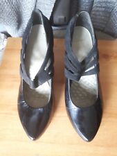 Clarks black patent for sale  FOLKESTONE