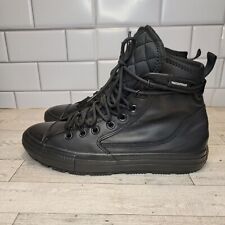 Usado, Converse All Star Todo Terreno Cuero Top Alto Impermeable Zapatos Botas Negras  segunda mano  Embacar hacia Argentina