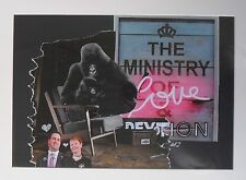 Original Framed Collage and Illustration 'Ministry of Love' by Michelle Ranson, used for sale  SUDBURY