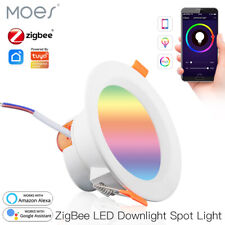 MOES ZigBee Smart LED Downlight Regulable Foco Bombillas 7/10W RGB C+W Alexa APLICACIÓN segunda mano  Embacar hacia Argentina