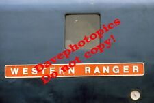 Placa de identificação original 35mm slide diesel/trem a vapor/ferrovia Western Ranger @ kin comprar usado  Enviando para Brazil