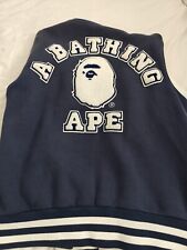 Bape varsity jacket for sale  MITCHAM