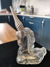 Vintage glass unicorn for sale  BUCKLEY