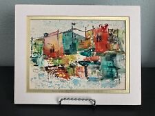 Vintage abstract watercolor for sale  Hilton Head Island